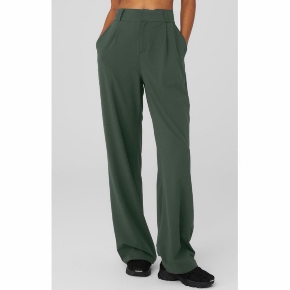 High-Waist Dreamscape Trouser - Dark Cactus